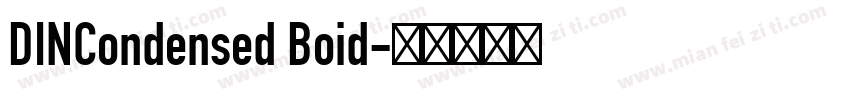 DINCondensed Boid字体转换